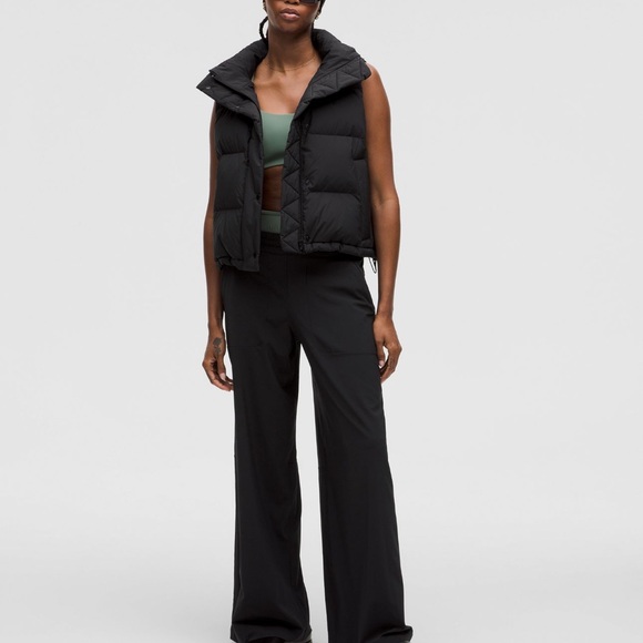 Black Women's Puffer Vest